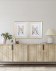 Set of Two Brown Streets of Venice Framed Art