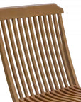 24" Brown Solid Wood Indoor Outdoor Deck Chair