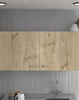 39" White And Light Oak Standard Accent Cabinet With One Shelf