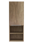12" Natural Wood Wall Mounted Shaker Style Single Door Medicine Cabinet