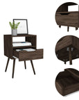 25" Wood One Drawer Nightstand