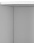 59" White Wood Wall Mounted Accent Cabinet With Four Doors
