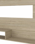 55" Light Pine Open Shelving Entertainment Center