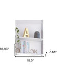 White WoodShoe Storage Cabinet