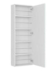 White WoodShoe Storage Cabinet