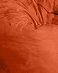 47" Orange Microsuede Classic Bean Bag