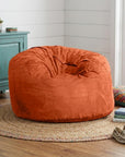47" Orange Microsuede Classic Bean Bag