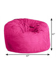 47" Orange Microsuede Classic Bean Bag