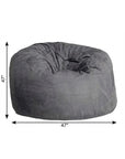 47" Orange Microsuede Classic Bean Bag