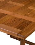 45" Brown Solid Wood Folding Outdoor Side Table