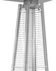 41000 BTU Black Steel Propane Triangular Pyramid Standing Patio Heater