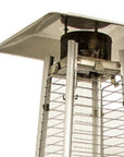 41000 BTU Silver Steel Propane Triangular Pyramid Standing Patio Heater