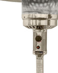 48000 BTU Silver Steel Propane Cylindrical Pole Standing Patio Heater