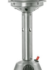 11000 BTU Silver Steel Propane Cylindrical Pole Tabletop Patio Heater