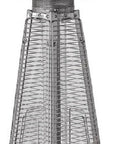 9500 BTU Bronze Steel Propane Triangular Pyramid Tabletop Patio Heater