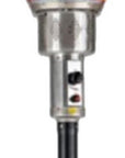 40000 BTU Black Steel Propane Cylindrical Pole Standing Patio Heater