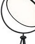 60" Black LED Tripod Floor Lamp With Black Metal Novelty Shade