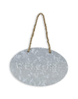 5" X 8" Gray Handcrafted Welcome Galvanized Metal Wall Decor