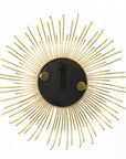 Set of Five Gold Sunburst Metal Framed Mirror Set
