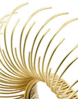 Set of Five Gold Sunburst Metal Framed Mirror Set