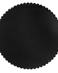 32" Black Iron Beaded Round Framed Accent Mirror