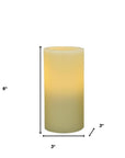 6" Ivory Flameless Pillar Candle