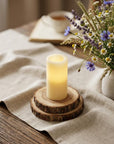 6" Ivory Flameless Pillar Candle