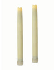 Set of Two Ivory Flameless Taper Candle