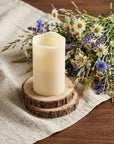 5" Ivory Flameless Pillar Candle