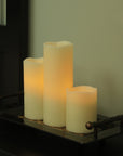 6" Ivory Flameless Pillar Candle