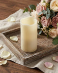 6" Ivory Flameless Pillar Candle