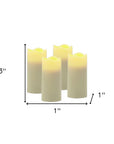 Set of Four Ivory Flameless Votive Candle