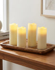 Set of Four Ivory Flameless Votive Candle