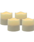 Set of Four Ivory Flameless Tealight Candle