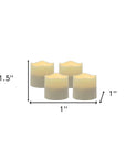Set of Four Ivory Flameless Tealight Candle