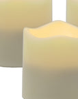 Set of Four Ivory Flameless Tealight Candle