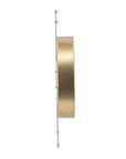 24" Circle Gold Acrylic Analog Wall Clock