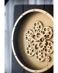 24" Circle Gold Acrylic Analog Wall Clock