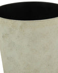 9" Gray Recycled Plastic Indoor Outdoor Round Pot Planter