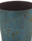9" Blue Recycled Plastic Indoor Outdoor Round Pot Planter