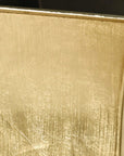 7" Gold Recycled Plastic Indoor Outdoor Square Pot Planter