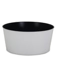 12" White Recycled Plastic Indoor Outdoor Round Pot Planter