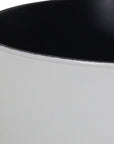 12" White Recycled Plastic Indoor Outdoor Round Pot Planter