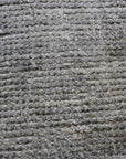 18" Gray Wool Cube Pouf Ottoman