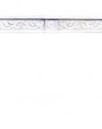 54" White Solid Wood Distressed Console Table