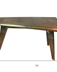 55" Copper Aluminum Writing Desk