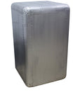 32" Silver Aviator Aluminum Two Drawer Filing Cabinet