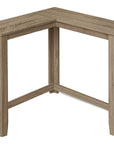 36" Brown Wood Corner Frame Console Table