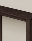 36" Brown Wood Corner Frame Console Table