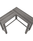 36" Brown Wood Corner Frame Console Table